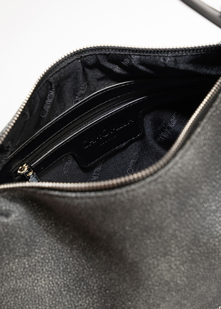 Bondie faux leather deer-print shoulder bag NERO BLACKBEIGE Woman , image number 3