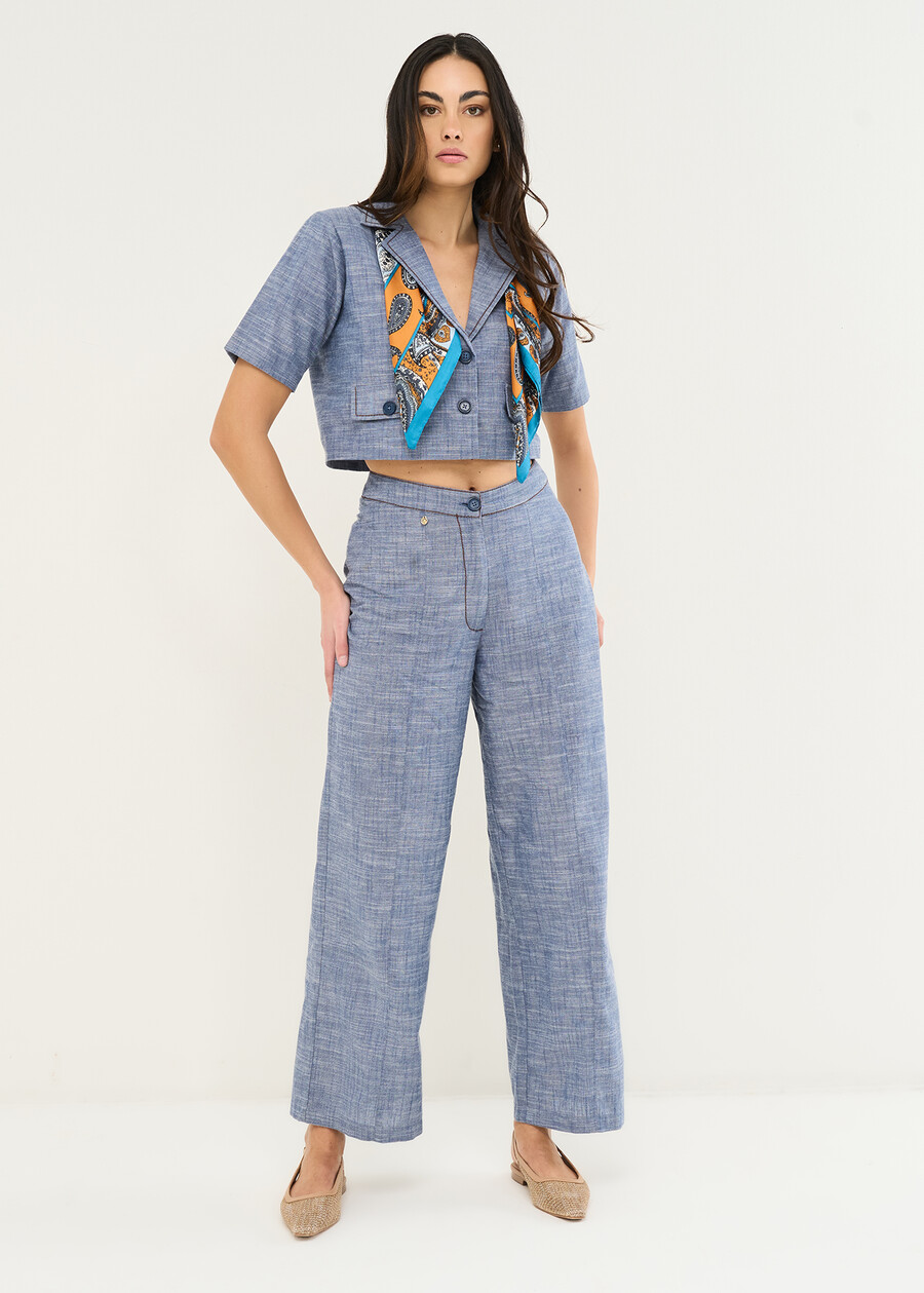 Coprispalle Ciarly in 100% cotone DENIM Donna , immagine n. 4