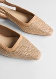 Slingback Samoa tessuto stuoia BEIGE DOESKIN Donna immagine n. 2