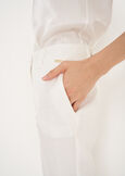 Alice-E linen e viscose trousers BLUMARRONE JAVABIANCO WHITEBLUE TURCHESE Woman image number 6