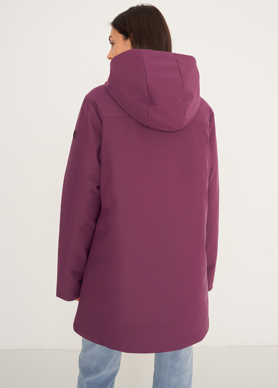 Piotr padded jacket with hood BLU MIDNIGHTVIOLA VINACCIA Woman , image number 7
