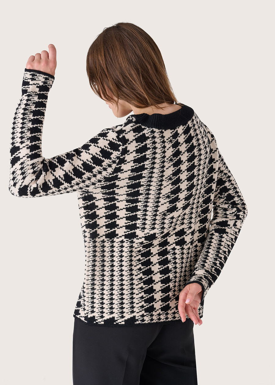 Maglia Marty pied de poule NERO Donna , immagine n. 3