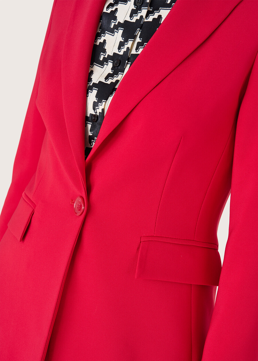 Cindy technical fabric blazer ROSSO CARPET Woman , image number 2