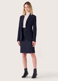 Gonna Gladys in tessuto tecnico NERO BLACKBEIGE GESSOBLU Donna immagine n. 1