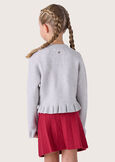 Mosty cardigan style jersey for girls GRIGIO MEDIUM GREY Woman image number 3