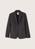 Gaby herringbone cloth blazer BLU GRAFITE Woman image number 5