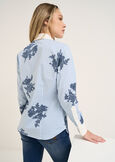 Cilly striped and floral shirt BIANCO WHITE Woman image number 3