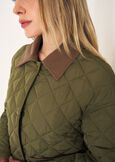 Glossy quilted jacket VERDE ALGA Woman image number 2