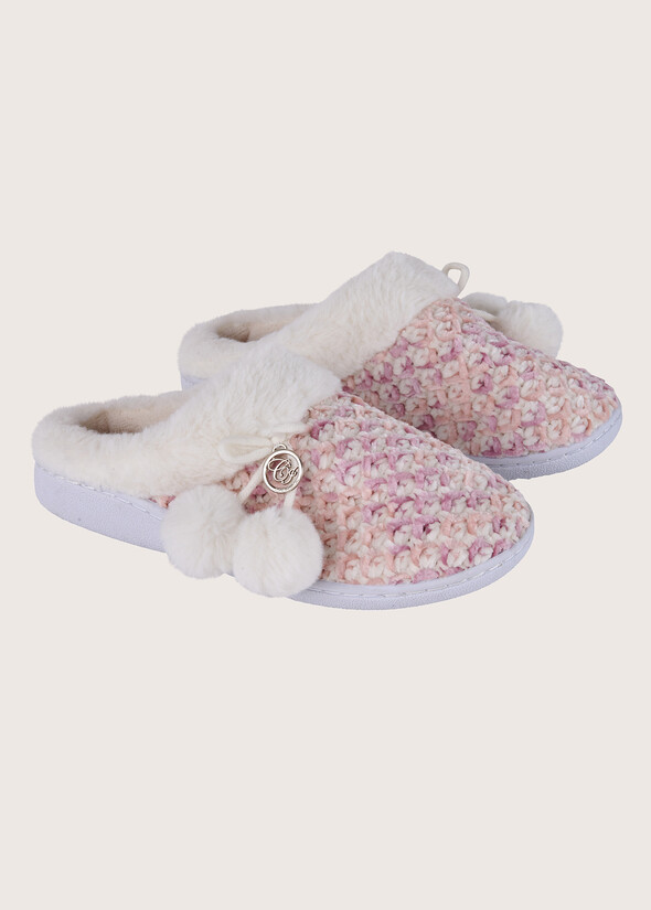 Pris knitted slippers WHITF Woman null