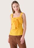 Teo squared neck top GIALLO VANILLA Woman image number 1