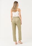 Pantaloni Alice tailleur lino VERDE Donna immagine n. 5