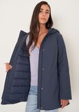 Piotr padded jacket with hood BLU MIDNIGHTVIOLA VINACCIA Woman image number 3