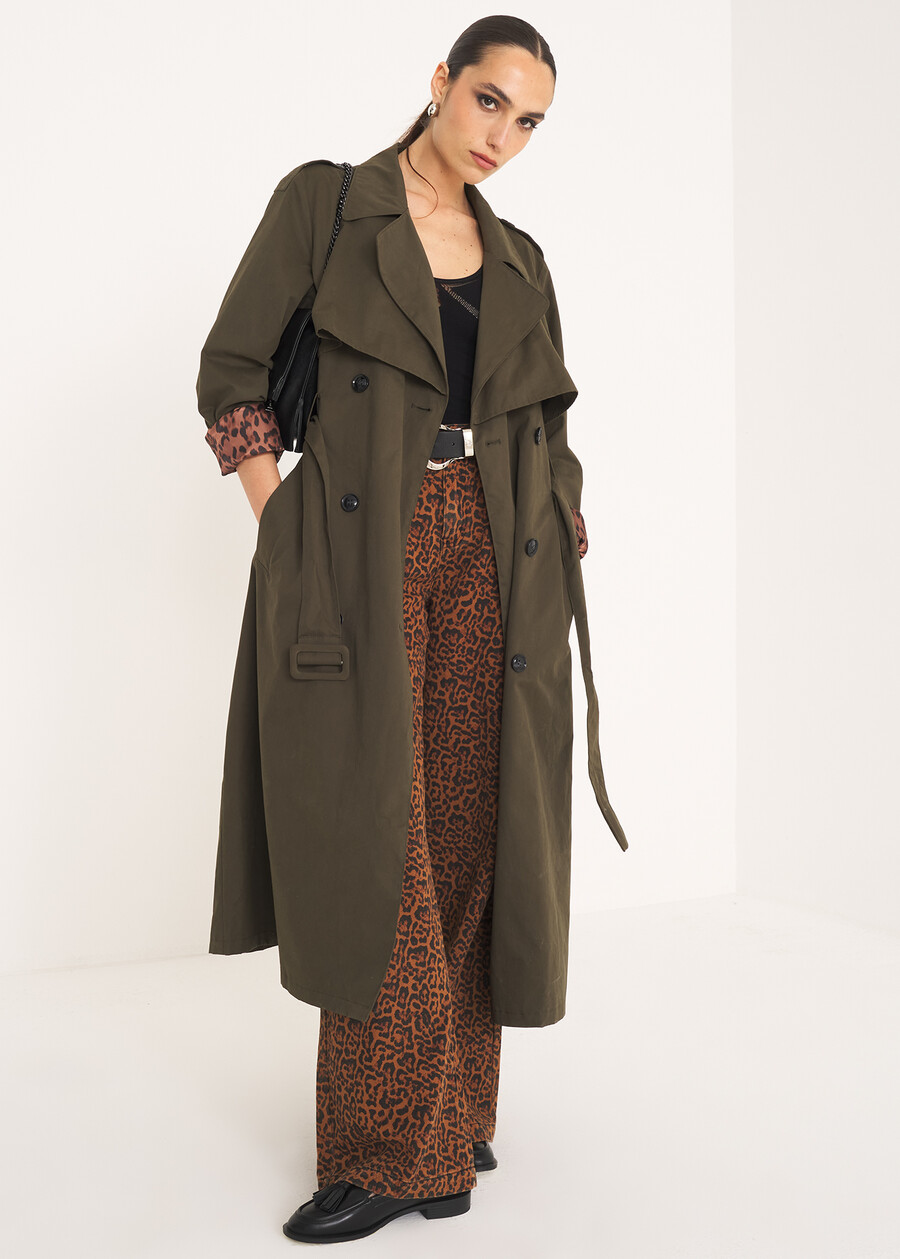 Trench Thomas oversize VERDE ALGA Donna , immagine n. 2