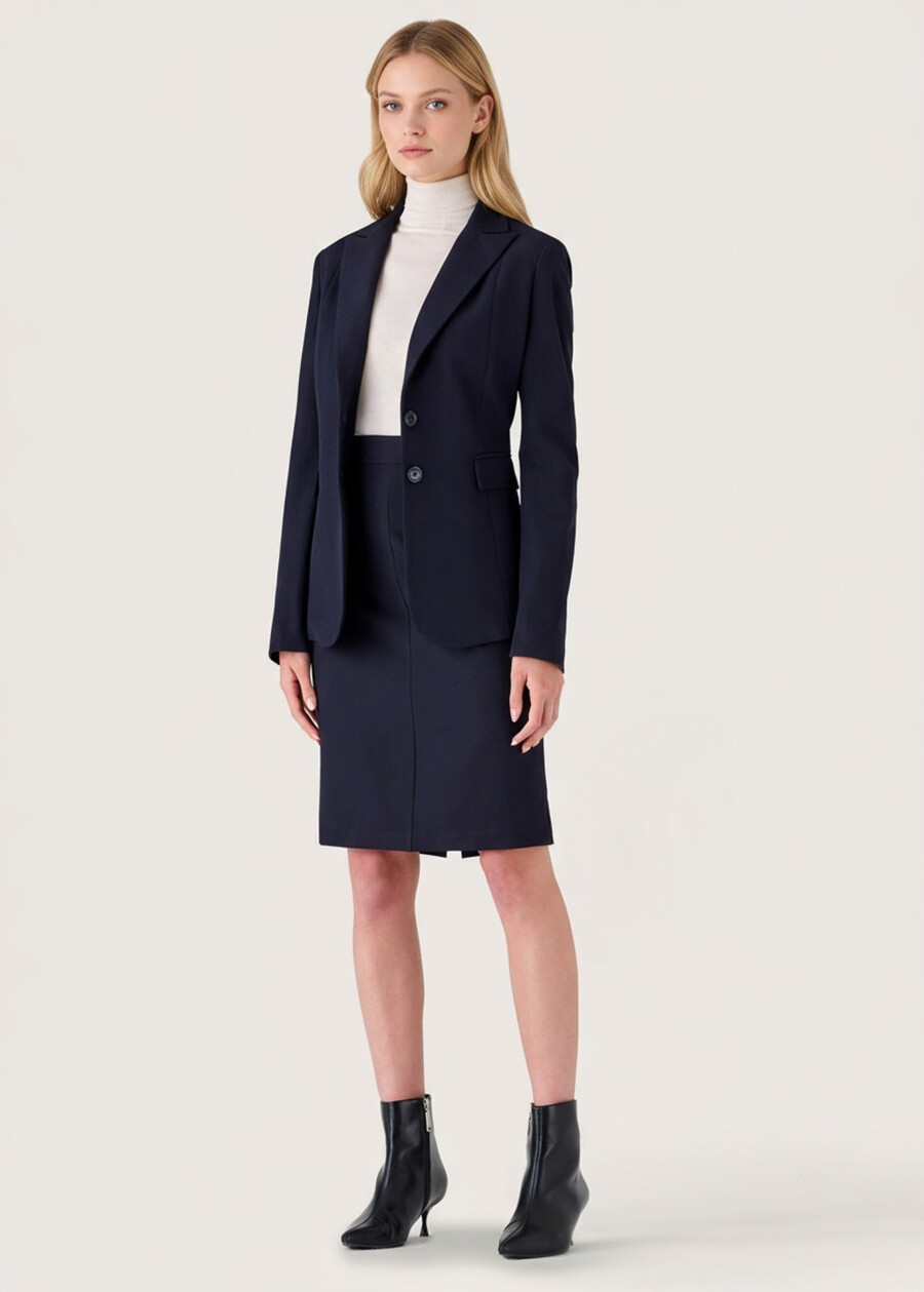 Gonna Gladys in tessuto tecnico NERO BLACKBEIGE GESSOBLU Donna , immagine n. 1