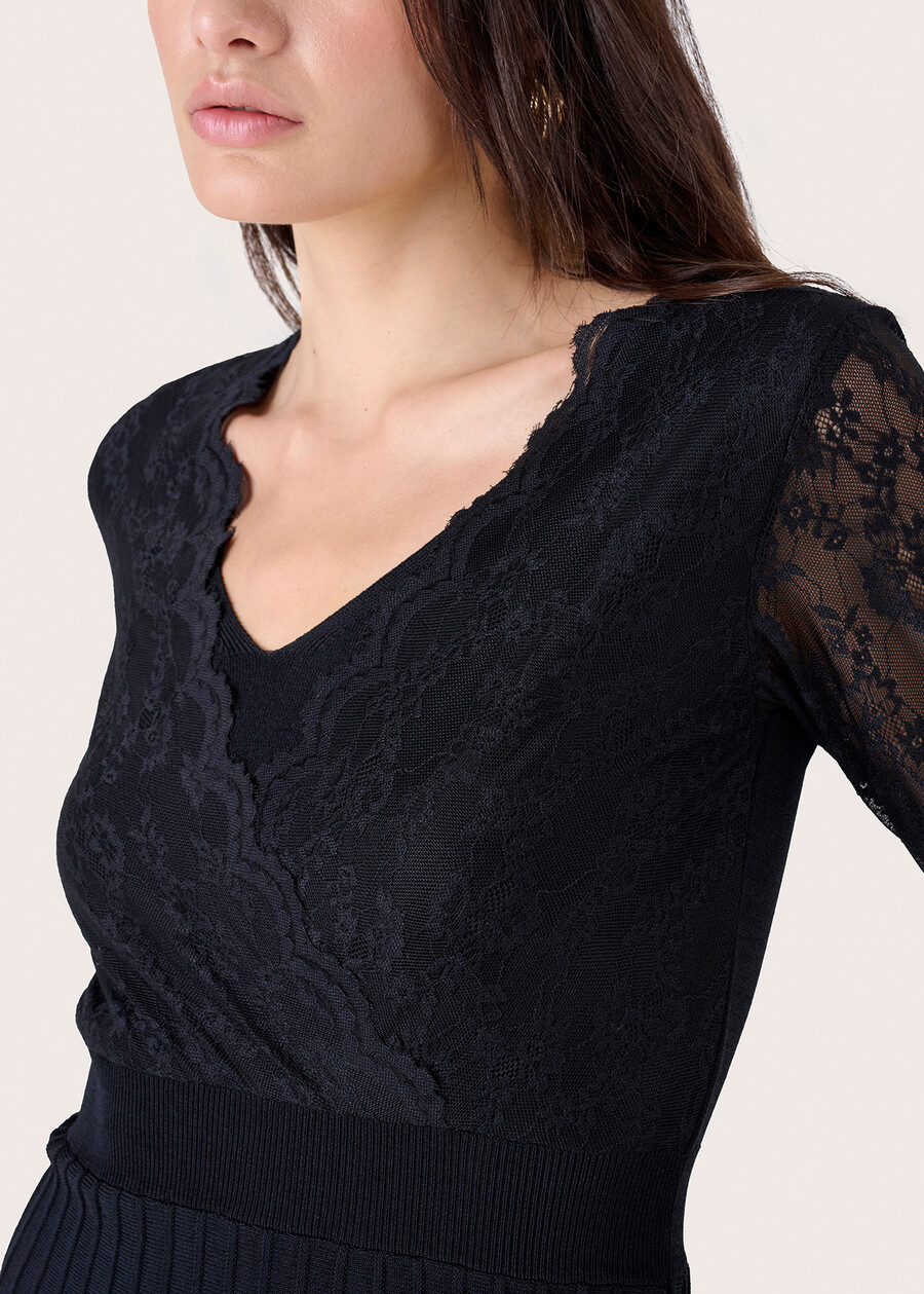 Abito Antigua con pizzo NERO BLACK Donna , immagine n. 3