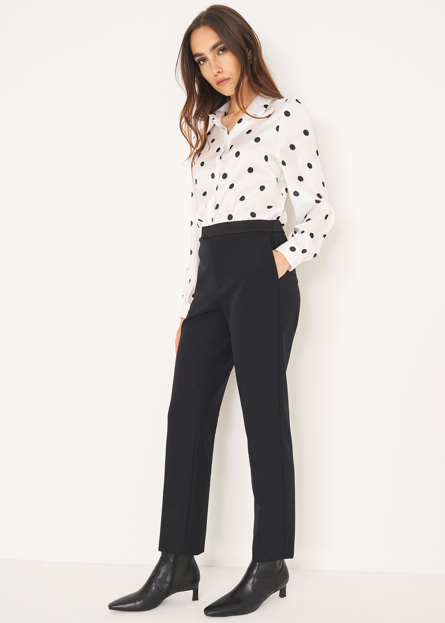 Satin-Lapel Tuxedo Suit NERO BLACK Woman , image number 5