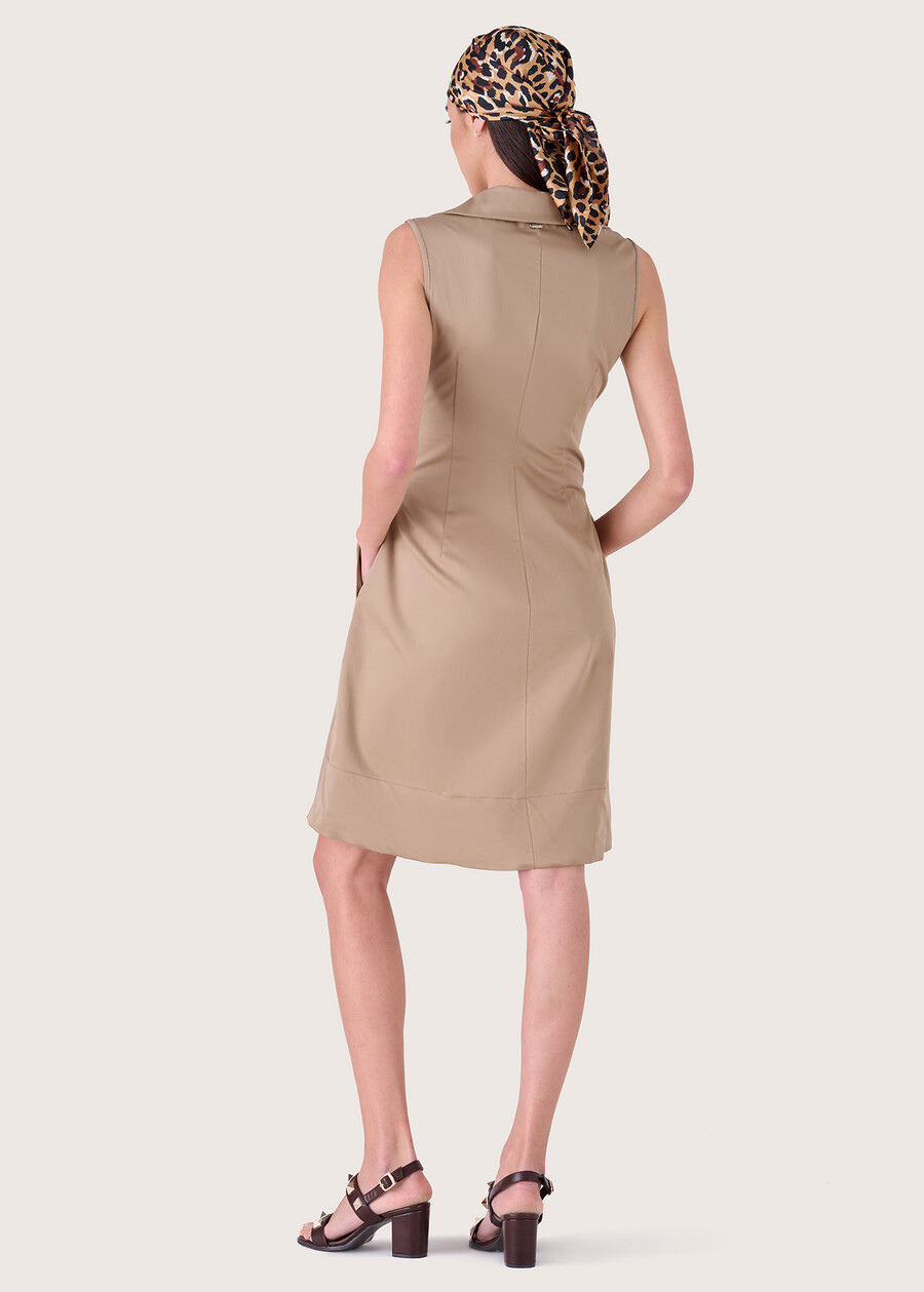 Alberto sleeveless dress BEIGE Woman , image number 3