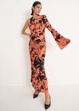 Abito lungo Alberto in jersey ROSSO ARANCIONE Donna immagine n. 2