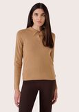 Maglia Maori con scollo a goccia BEIGE CAMMELLO Donna immagine n. 1