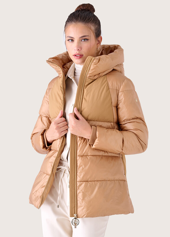 Soft eco-fur neck NERO BLACKMARRONE TIERRA Woman null