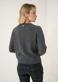 Cady wool argyle cardigan GRIGIO GREY Woman image number 3