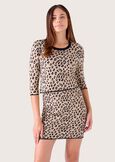 Maglia Maida con fantasia animalier NERO BLACK Donna immagine n. 1