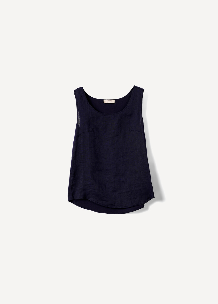 Canotta Titan in lino e cotone VERDEBLUROSA FUCSIABLU Donna , immagine n. 5