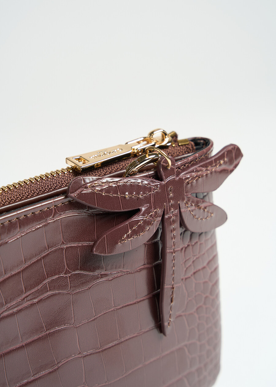 Borsa Tonga cocco con libellula MARRONENERO Donna , immagine n. 3