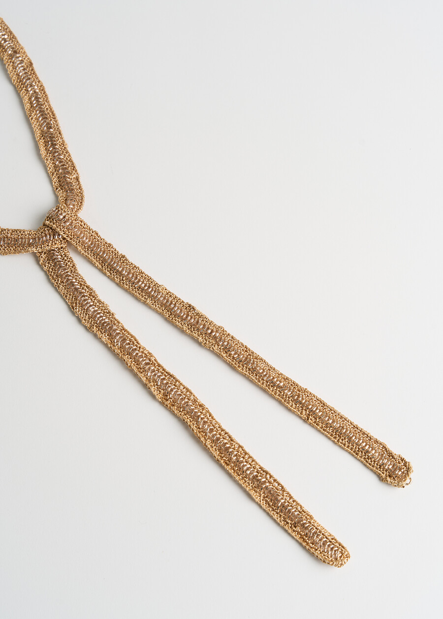 Collana cintura ricamata Gaspar ARANCIONE Donna , immagine n. 4