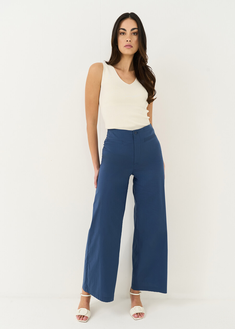 Pantaloni Paok a gamba ampia BLU AVION Donna , immagine n. 2