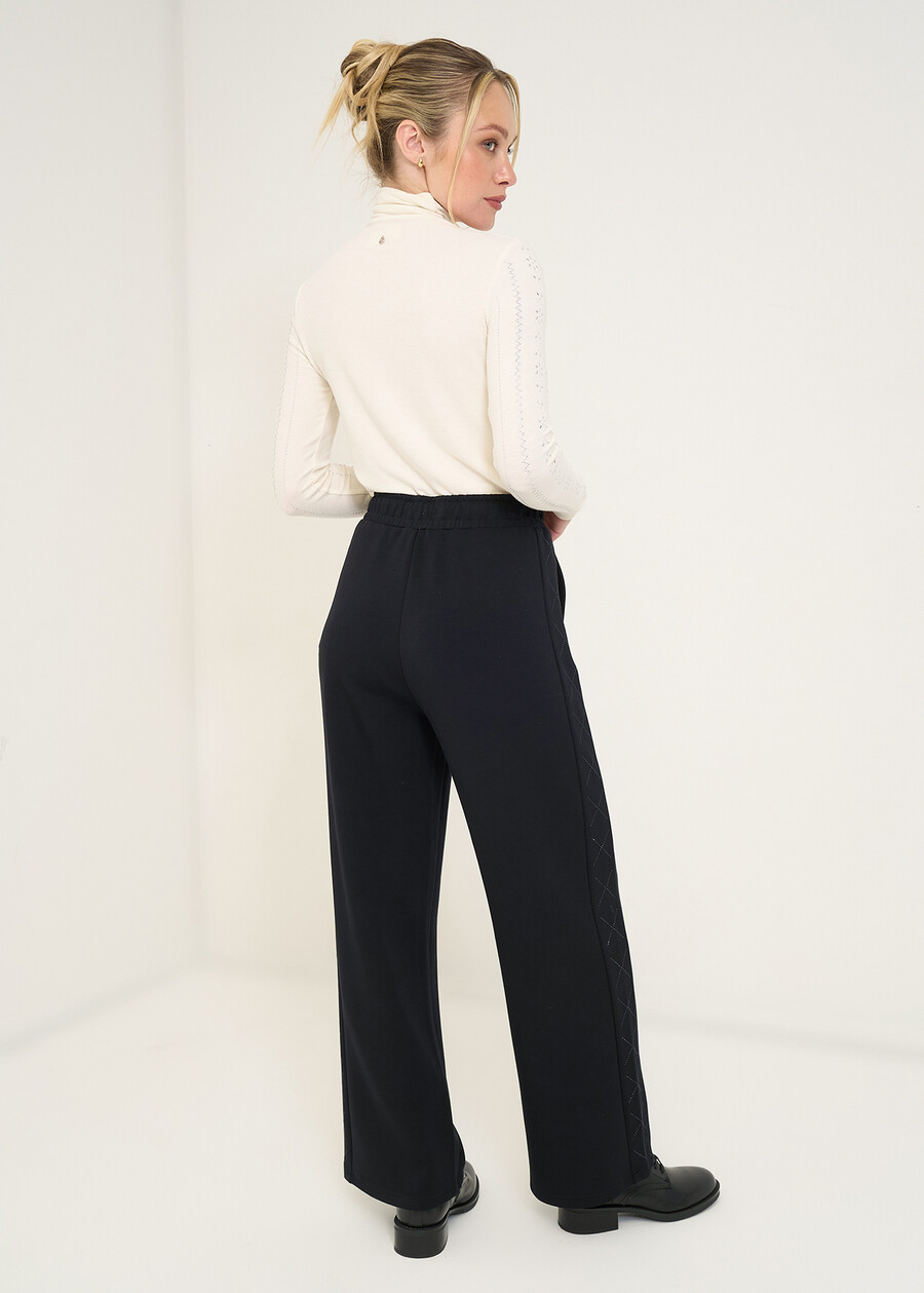 Pantaloni jogger Paddy con strass NERO Donna , immagine n. 4