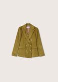 Geneva velvet double-breasted jacket VERDE GOLDEN Woman image number 6