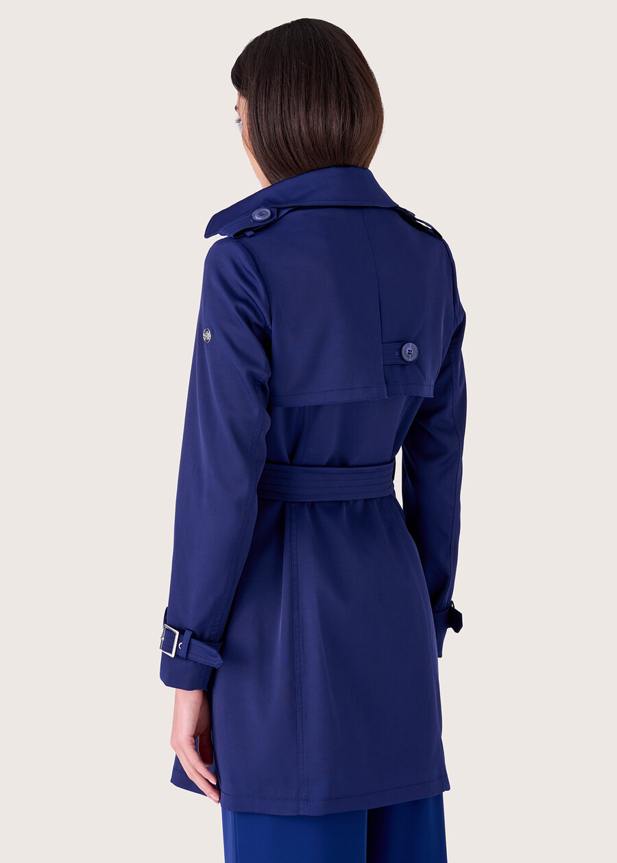 Teo double-breasted trench coat BLU Woman , image number 3