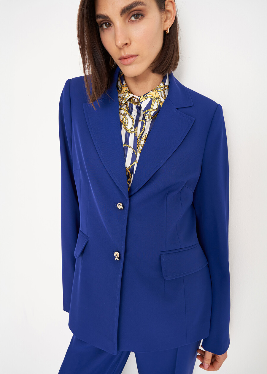 Giacca monopetto Grazia BLU ELETTRICO Donna , immagine n. 2