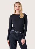 T-shirt Sabry in cotone NERO BLACKBIANCO WHITE Donna immagine n. 1