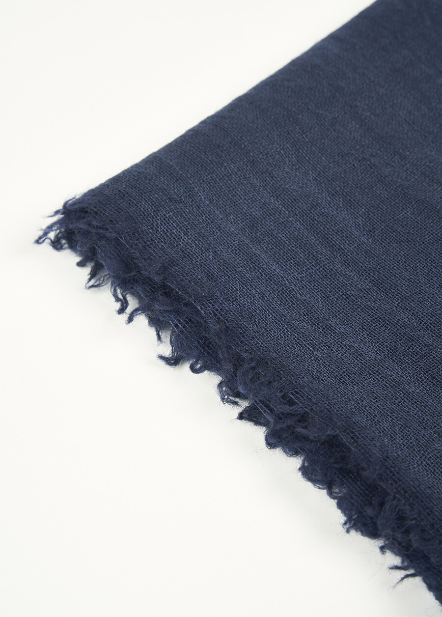 Sciarpa Sophie 100% lana BLU AVIONBIANCO BURROROSSO ARANCIONEMARRONE TERRA Donna , immagine n. 3