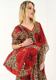 Borsa Briana animalier e fiori ROSSO Donna immagine n. 1