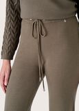 Phoebe flared trousers VERDE CAPPERBEIGE GREIGE Woman image number 3