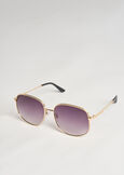 Metal sunglasses shaded lenses GOLD Woman image number 3