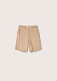 Babila linen and cotton blend Bermuda shorts BEIGE SAFARIBLU AVION Woman image number 5