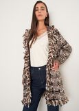 Cardigan Cardi in tweed effetto chenille NERO BLACKNERO BLACK Donna immagine n. 2