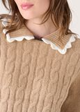 Maglia Marly con colletto MARRONE CARAMELLO Donna immagine n. 2
