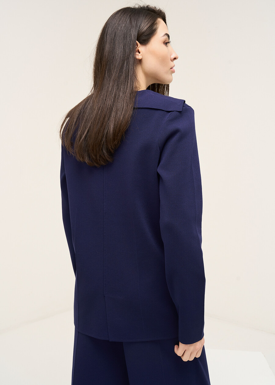 Cardigan Crem dettaglio tasche BLU Donna , immagine n. 3