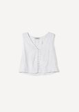 Tosca 100% Viscose Embroidered Top

 BIANCO WHITEROSSO BORDEAUX Woman image number 4