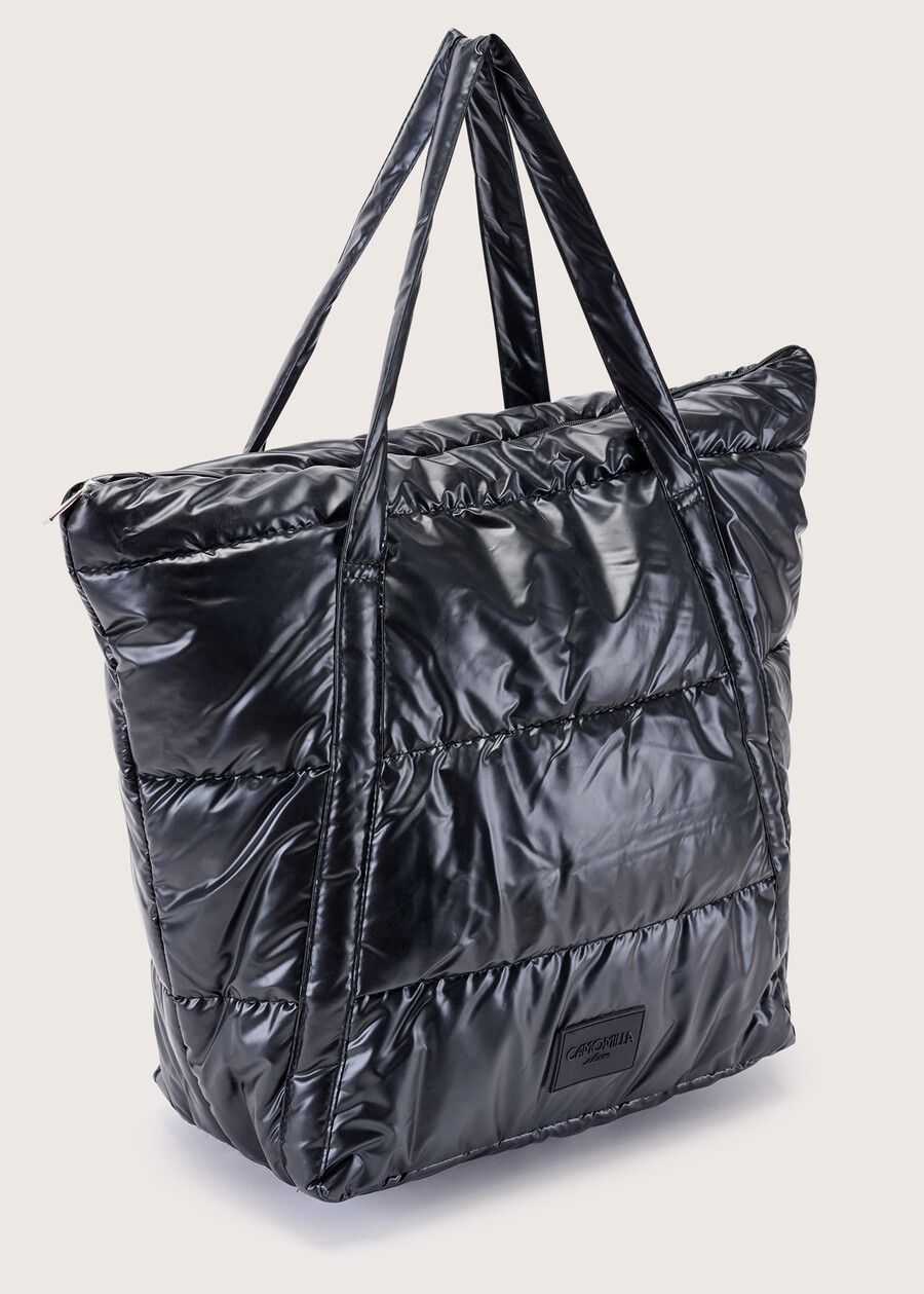 Borsa shopping Bakko in nylon NERO BLACK Donna , immagine n. 3