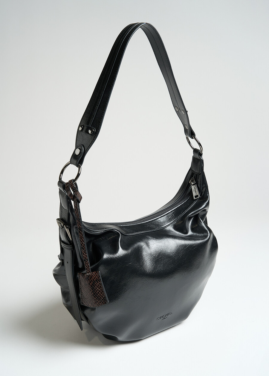 Sacca Bakaly balloon krinkle NERO Donna , immagine n. 2