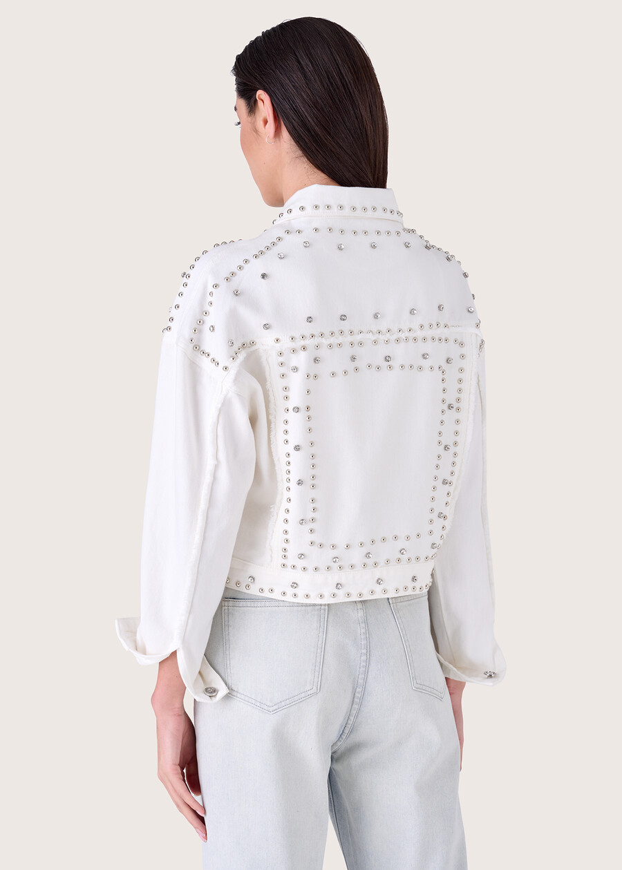 Gennyfer jacket with studs BIANCO Woman , image number 3