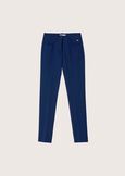 Kate screp fabric trousers BLUE OLTREMARE BLU ELETTRICOROSSO TULIPANO Woman image number 5