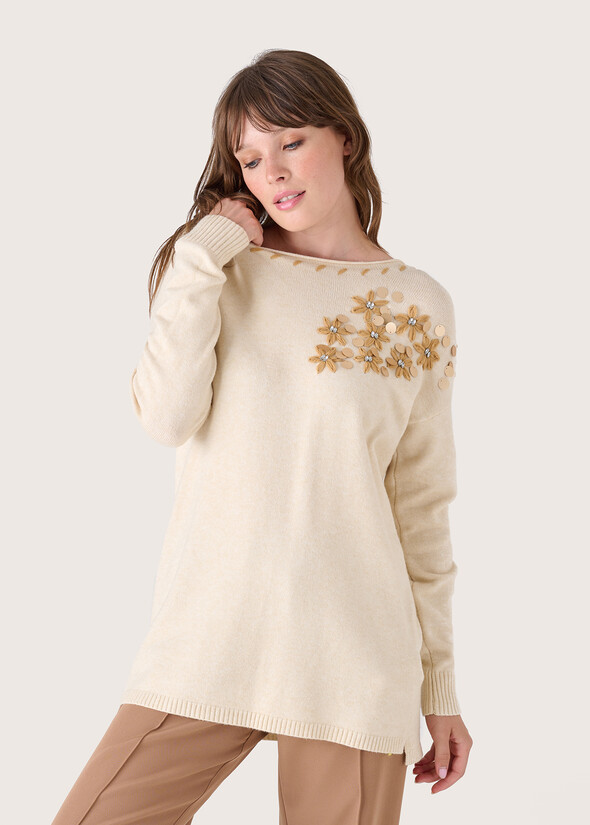 Marsha jersey with embroidery, Woman, Knitwear