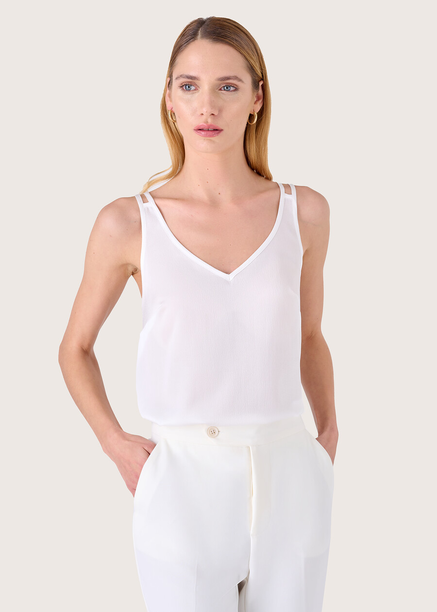 Timoty crepe top BIANCOBLU MARINA Woman , image number 1